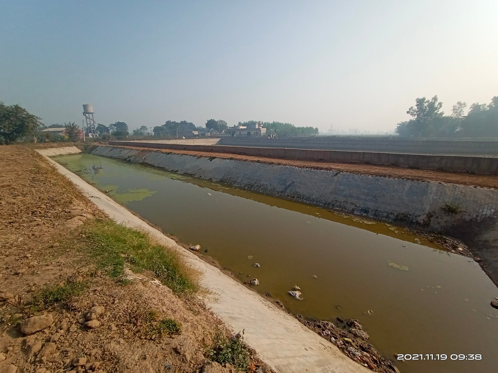 rainwater harvesting pond